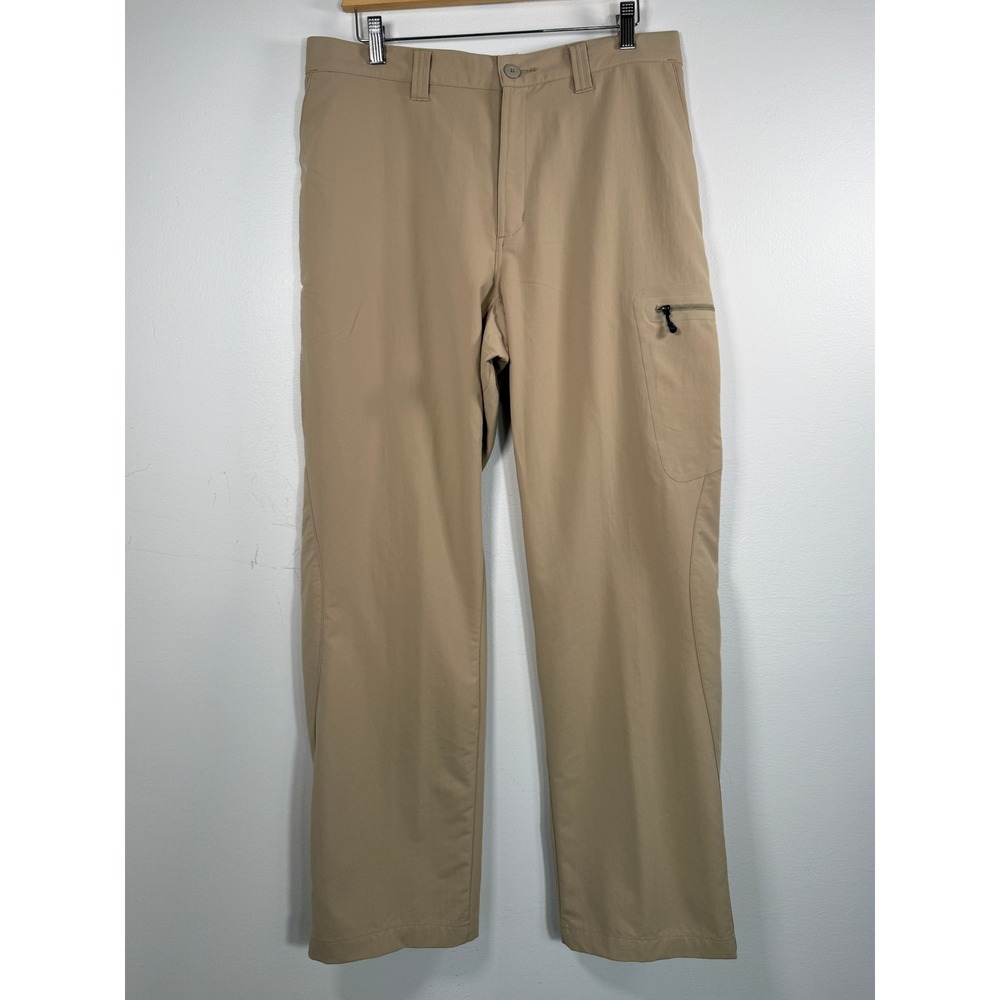 Patagonia Mens 34 Tan Continental Cargo Pants Straight Leg Khaki Outdoor 56022